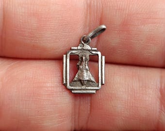 915 zilveren Ntra Sra de la Covadonga Religieuze zilveren medaille, Virgen de Covadonga, Virgen de la Covadonga, Maagd Maria, Maagd van Covadonga