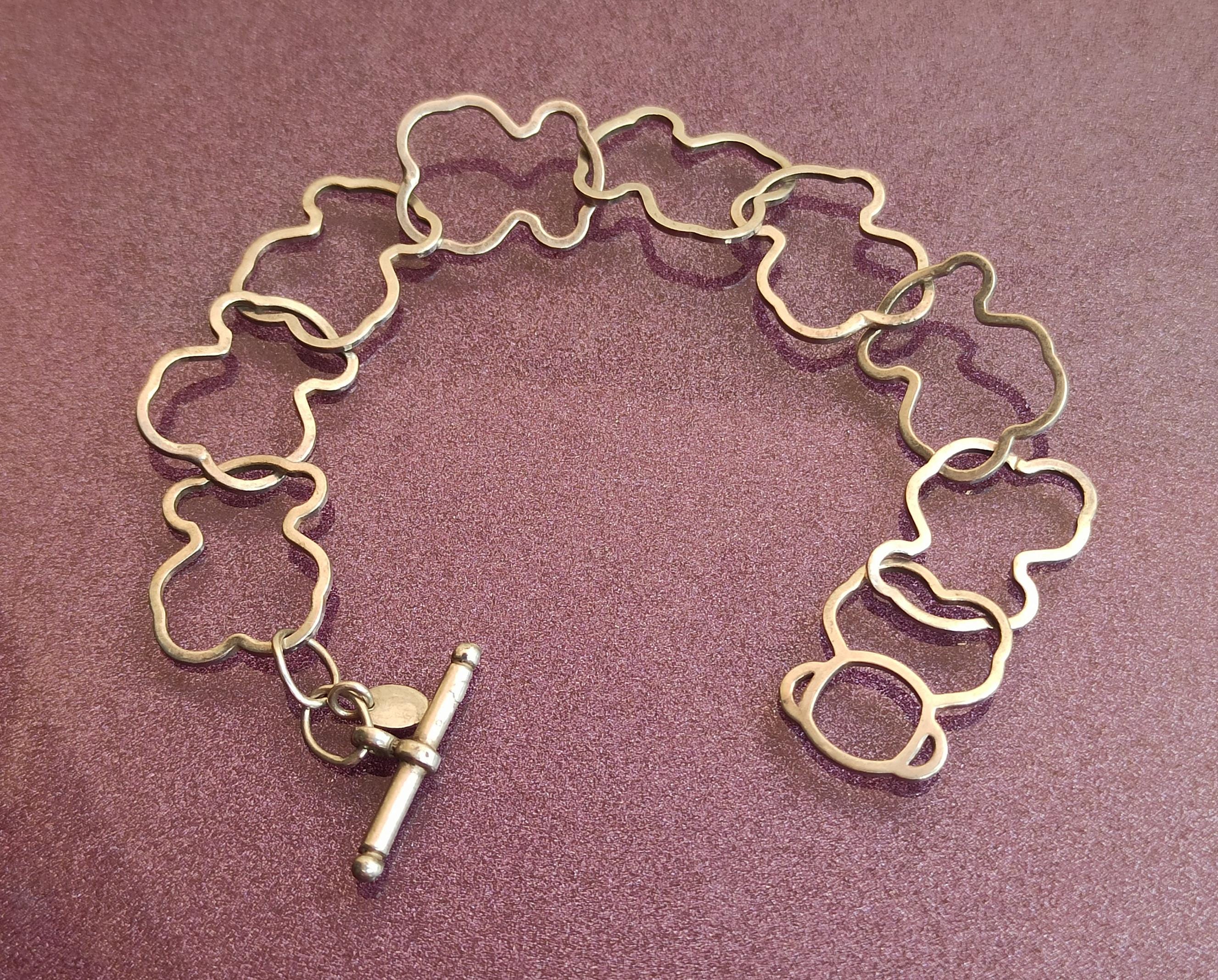 Tous silver bracelet hotsell