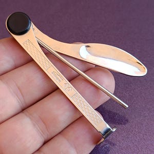 Solingen Pipe Tamper, Vintage Pipe Tool, Metal Tamper, Antique Tiny Spoon, Vintage Pocket Tool, Made In Germany, Solingen Pipe Cleaner