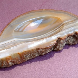 Natural Agate Jewelry Display Dish, Agate Soap Tray, Agate Trinket Dish, Agate Ashtray, Geode Crystal Gift, Healing Crystal Stone, Agate
