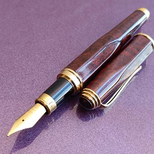 Iridium Deutschland Füllfederhalter, Vintage Geschenk, Vintage Füllfederhalter, Füllfederhalter, antiker Stift, alter Füllfederhalter, Gold gefüllter Tintenstift