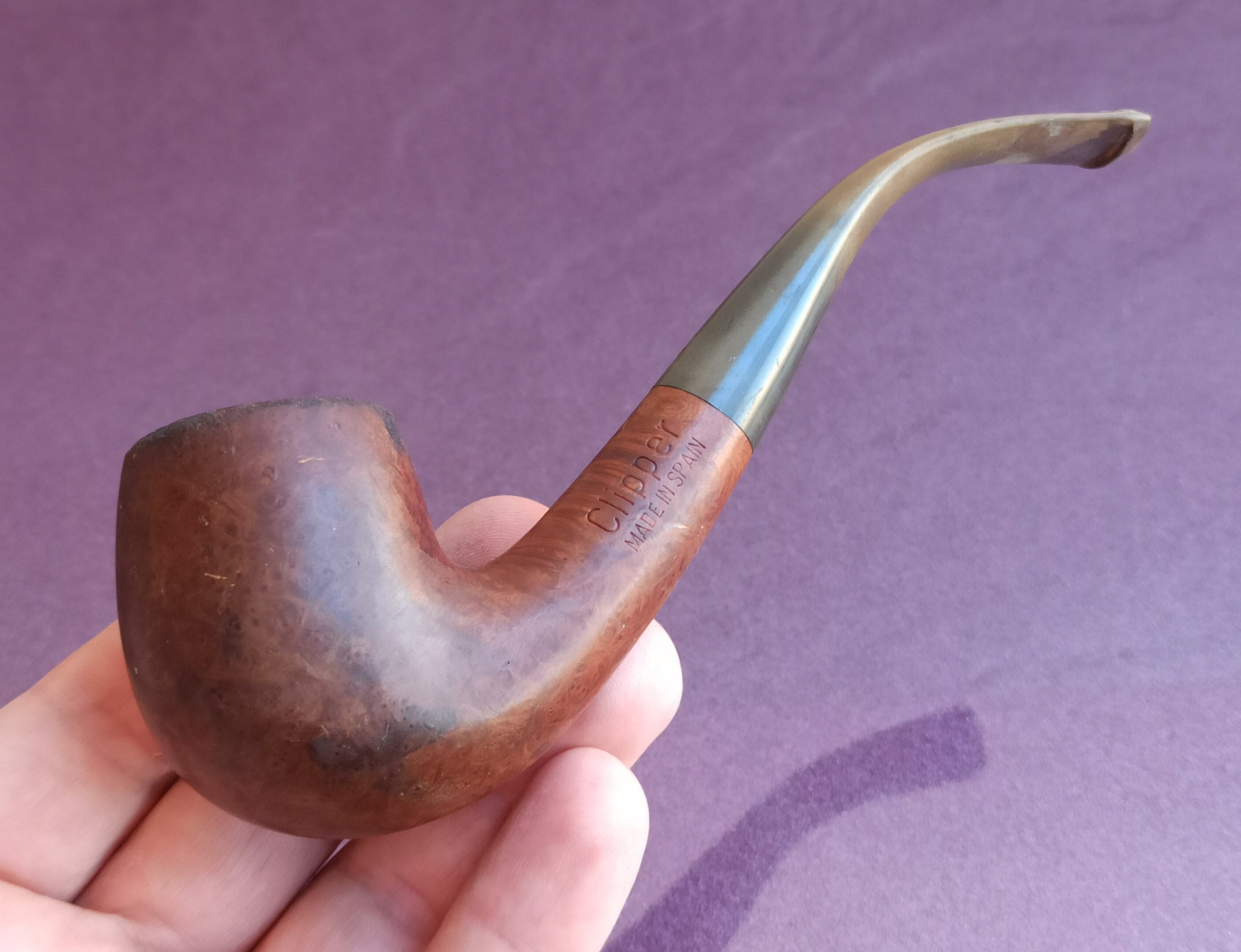 Clipper Briar Smoking Pipe 521, Made in Spain, Briar Pipe, Tobacco Pipe, Vintage  Smoking Pipe, Wooden Pipe, Old Pipe, Billiard Pipe