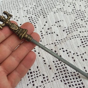 Antiguo ABRECARTAS, ABRECARTAS VINTAGE ESPAÑOL, CUCHILLO ABRECARTAS DE BRONCE, ABRECARTAS DE BRONCE ANTIGUO, ABRECARTAS RETRO