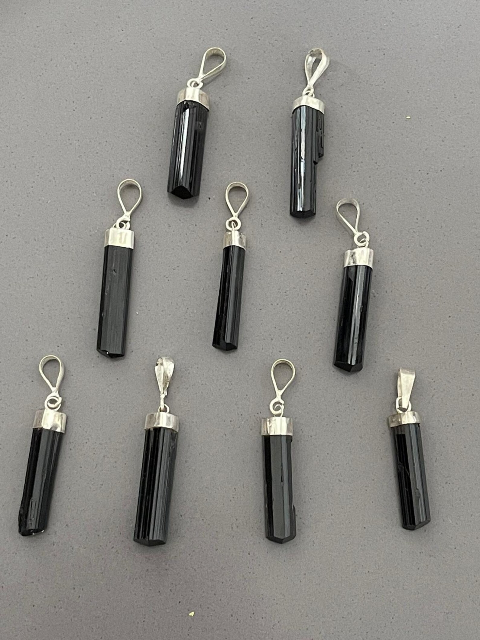 Natural large Black Tourmaline Necklace / Raw Tourmaline Etsy
