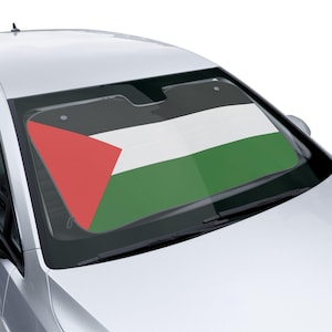 P*li Flag Car Sun Shade | Stylish Auto Accessories for Sun Protection, Perfect for Road Trips, Summer, and Events, Unique Gift Idea