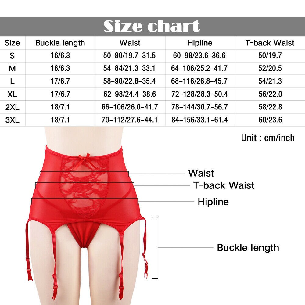 Women Sexy Lingerie High Waist Lace Suspender Belt Garter Etsy