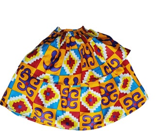 Children's skirts made of African fabrics Kitenge summer kenter skirt designs Ankara prints African fashion back to school summer skirt spring fashion