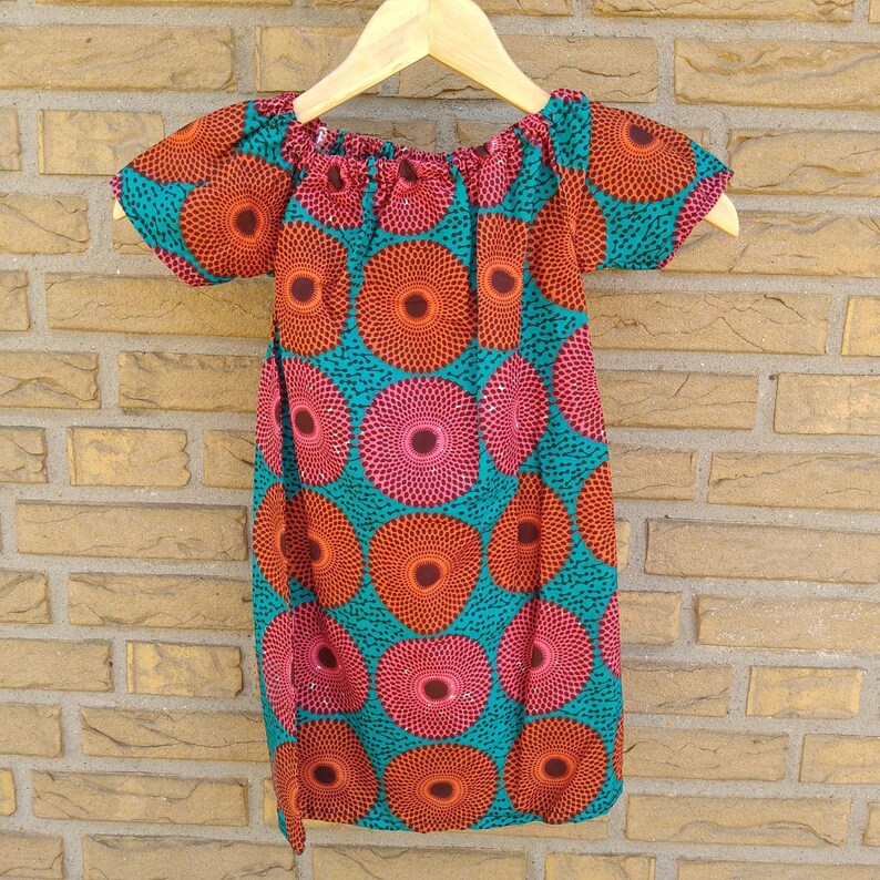 Beautiful summer dress, smock dress, children's dress, tunic, top, T-shirt, school enrollment, back to school, strap top, maxi dress Kleid Dzigbordi