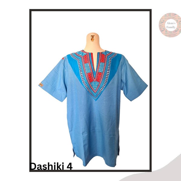 Afrikanische Hemden Dashiki Shirt Leinen Top mit Designs Wakandashirt Kitenge  Boubou Kaftan traditionelle Bekleidung Männer Sommerhemd