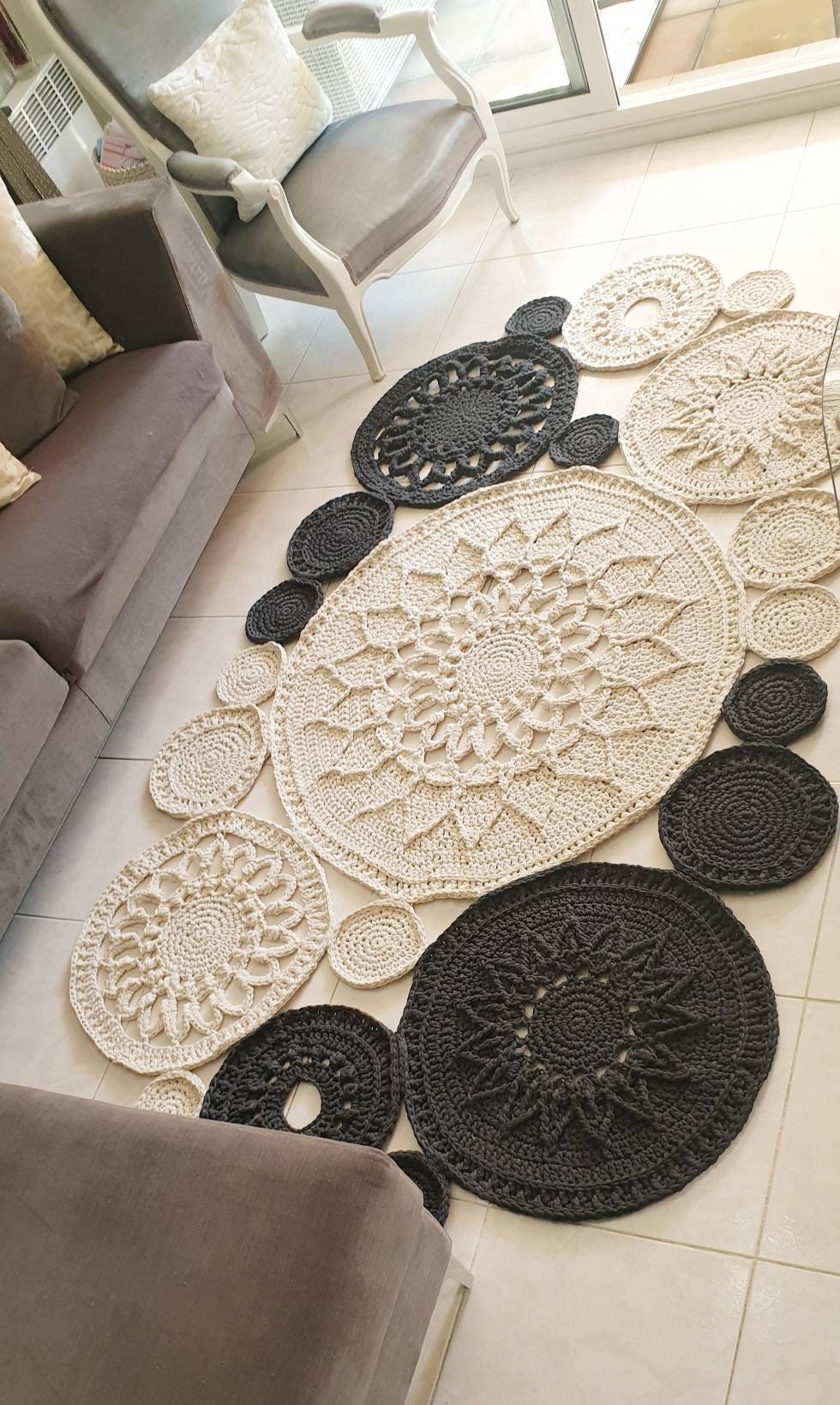 Tapis Crochet Rouages