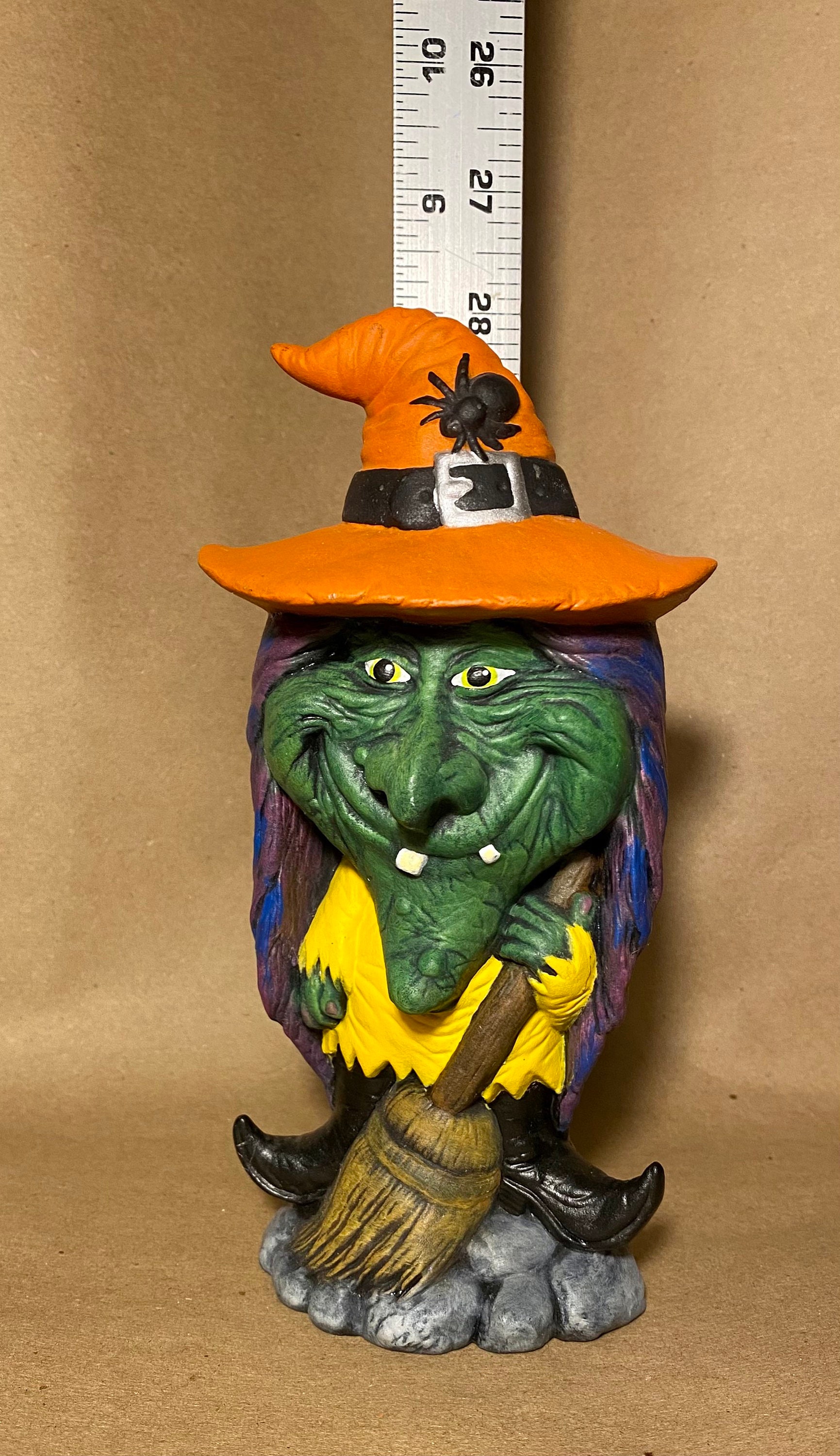 Hand Painted Ceramic Witch | Etsy