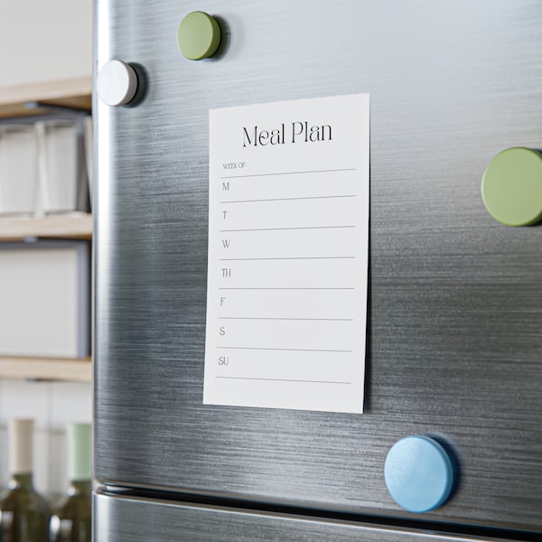 Weekly Meal Plan Post-it® Note Pad - Meal Planning Sticky Notes - Perfect Gift for Busy Moms