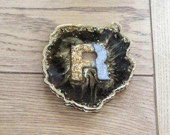 Posavasos de lujo con inicial