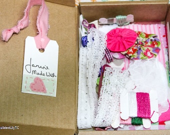 Kit de puntada lenta en una caja práctica - Rosa
