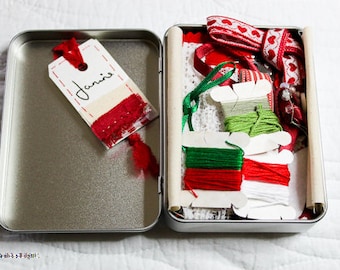 Kit de puntada lenta en una práctica lata - Rojo