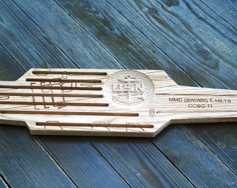 Custom Navy Aircraft Carrier coin holder