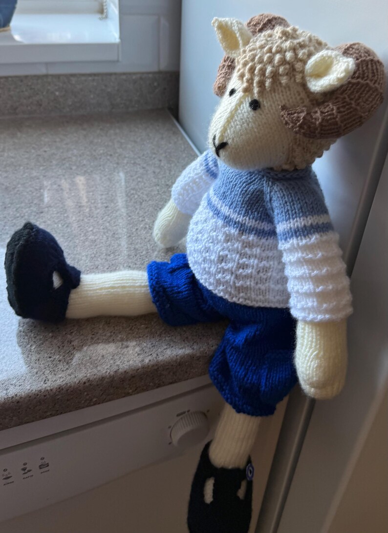 Sheep, Ram Hand Knitted - Etsy