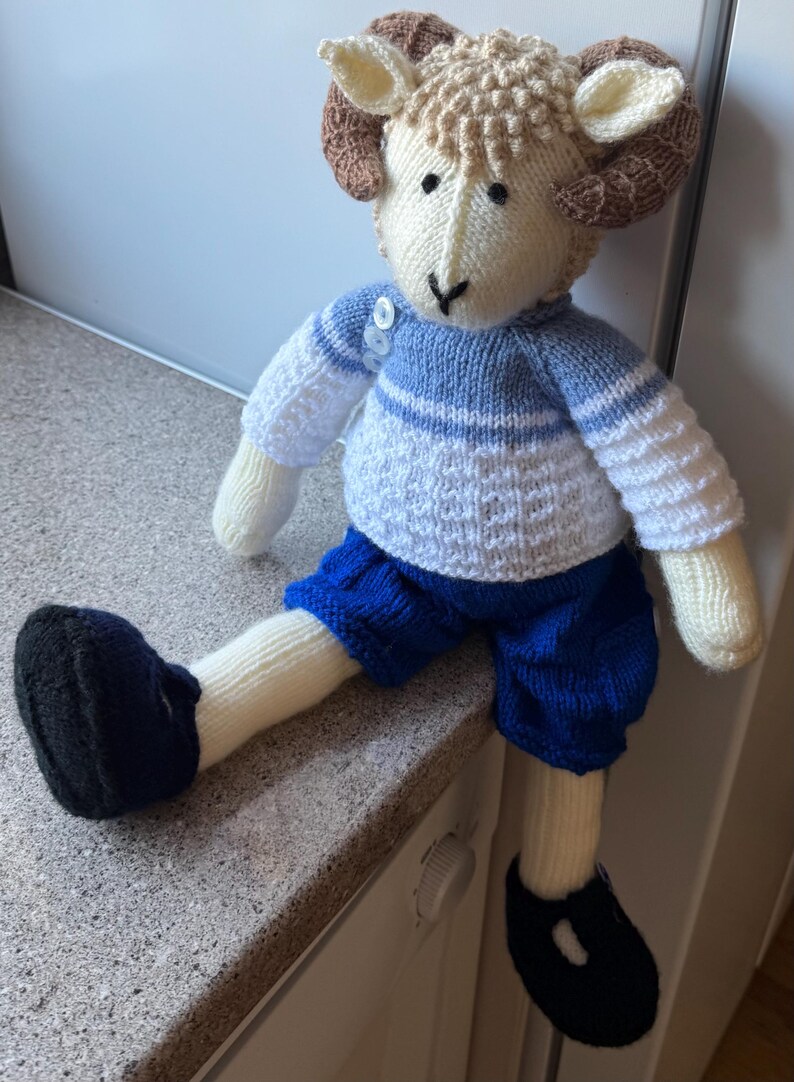 Sheep, Ram Hand Knitted - Etsy