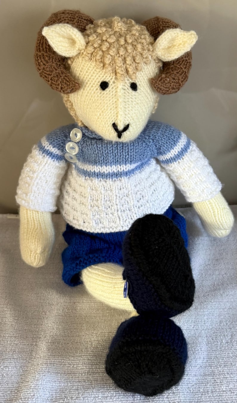 Sheep, Ram Hand Knitted - Etsy