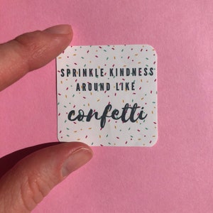 Strooi vriendelijkheid rond als confetti