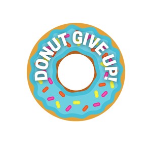 Donut abandonner l’autocollant de motivation