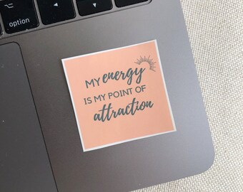 Point of Attraction Affirmation Aufkleber