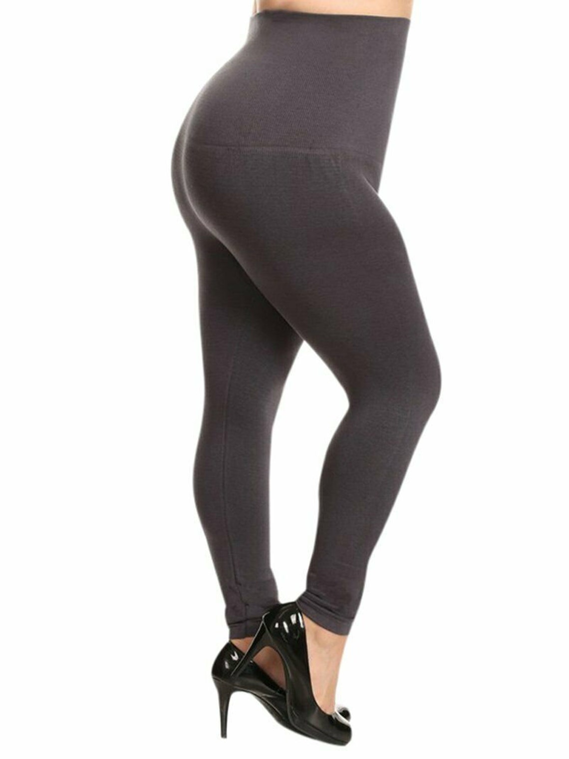 Women Ladies High Waist Tummy Control Leggings Fleece Lined Etsy