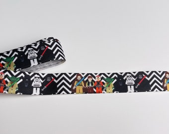 1,8 m STAR WARS Ripsband 22 mm breit / Schwarz / Lego Ribbon / Dekoband / Bastelband / Geschenkband
