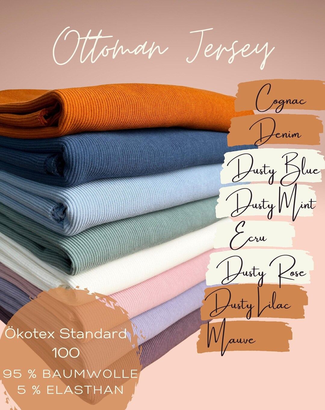 Fine Rib Jersey - European Import - Oeko-Tex® - Dusty Mint Fine Rib Jersey - European Import - Oeko-Tex® - Dusty Mint