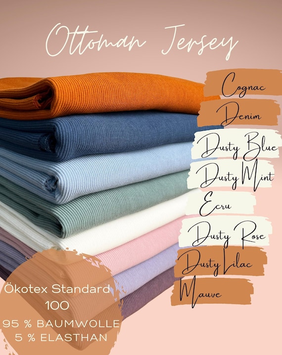 Fine Rib Jersey - European Import - Oeko-Tex® - Dusty Mint Fine Rib Jersey - European Import - Oeko-Tex® - Dusty Mint