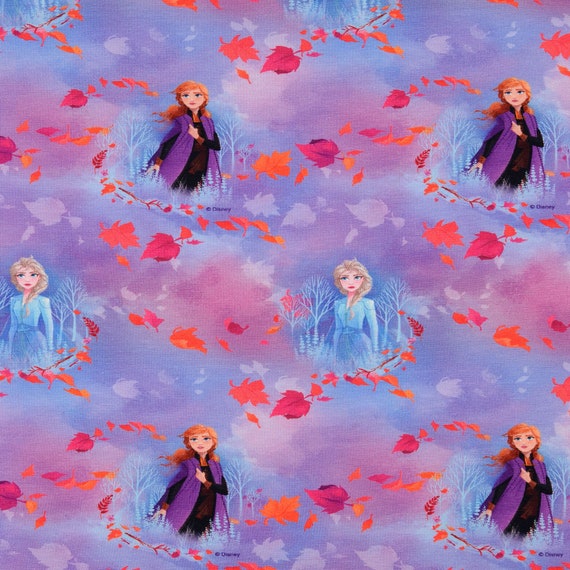 Jersey "Die EISKÖNIGIN Teil 2" / Frozen 2 / Baumwolljersey Eiskönigin / Stoff Anna und Elsa / ÖKOTEX