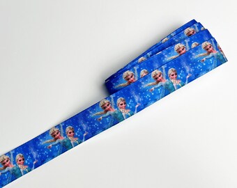 1,5 m Die Eiskönigin Ripsband 22 mm breit / Frozen Ribbon / Dekoband / Bastelband / Geschenkband Elsa