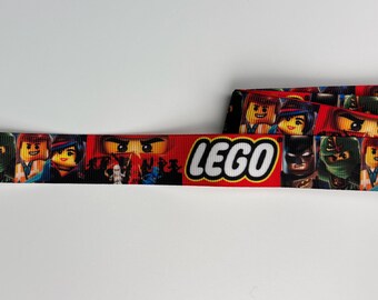 1,4 m Lego Ninjago Ripsband 22 mm breit / Lego Ribbon / Dekoband / Bastelband / Geschenkband