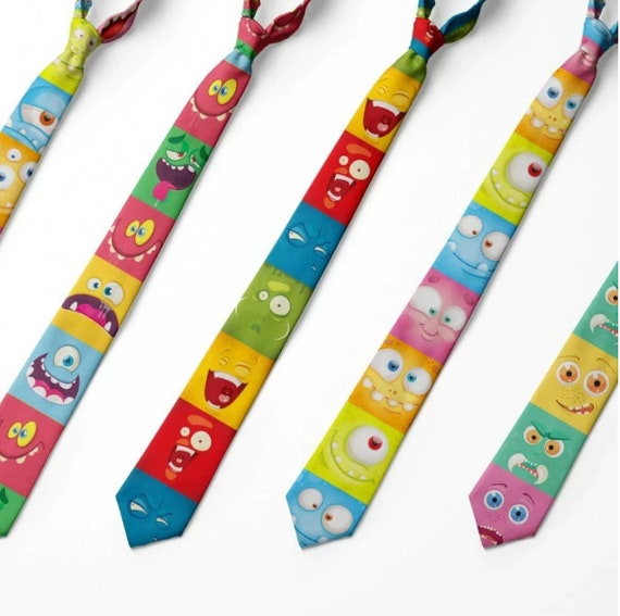 Funny Expression Printed Mens Ties Fashion Casual Festival Etsy