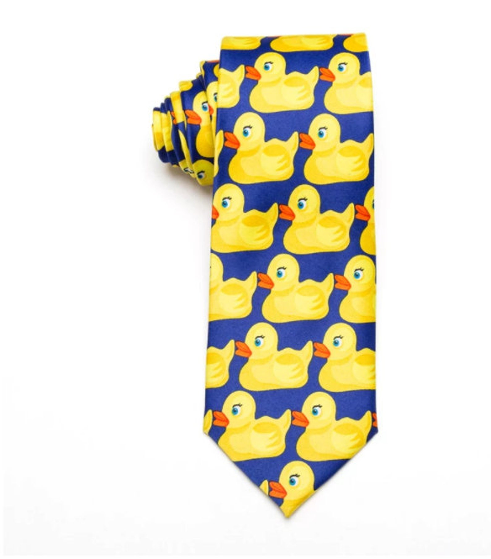 Men's Yellow Rubber Duck Tie Fashion Necktie From Hot TV Etsy