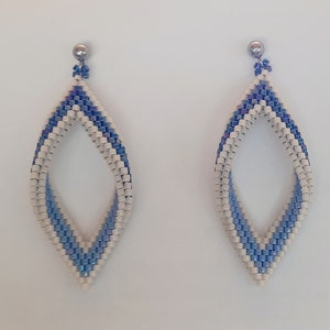 Midnight Sky: Twisted Beaded Earrings