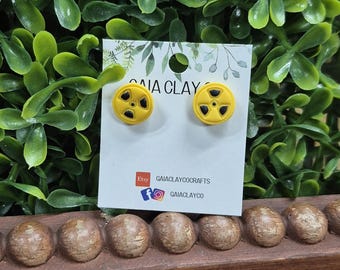 Polymer clay earrings | Radiology studs | Made to order