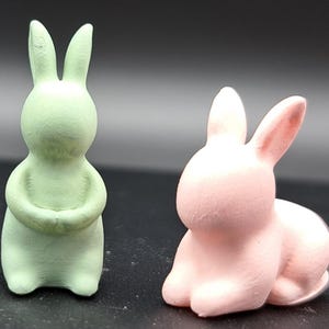 Stylized Bunnies set of 2   1:48 scale DIY KIT