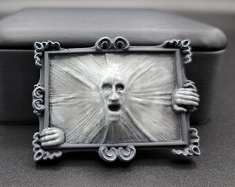 Ghost Face Haunted Picture 1:12 scale  DIY KIT