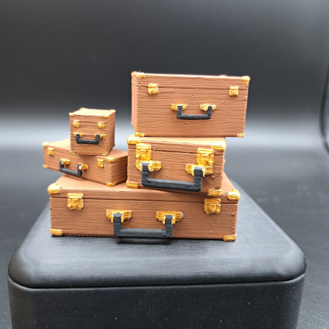 3D Printed Suitcases DIY KIT 1:24 Scale - Etsy