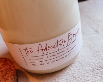 the Adventure Begins//Lord of the Rings Candle