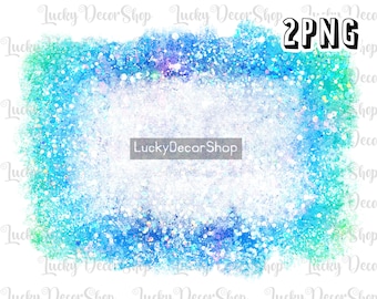 Blue Glitter Background: Sublimation PNG (Digital Download)