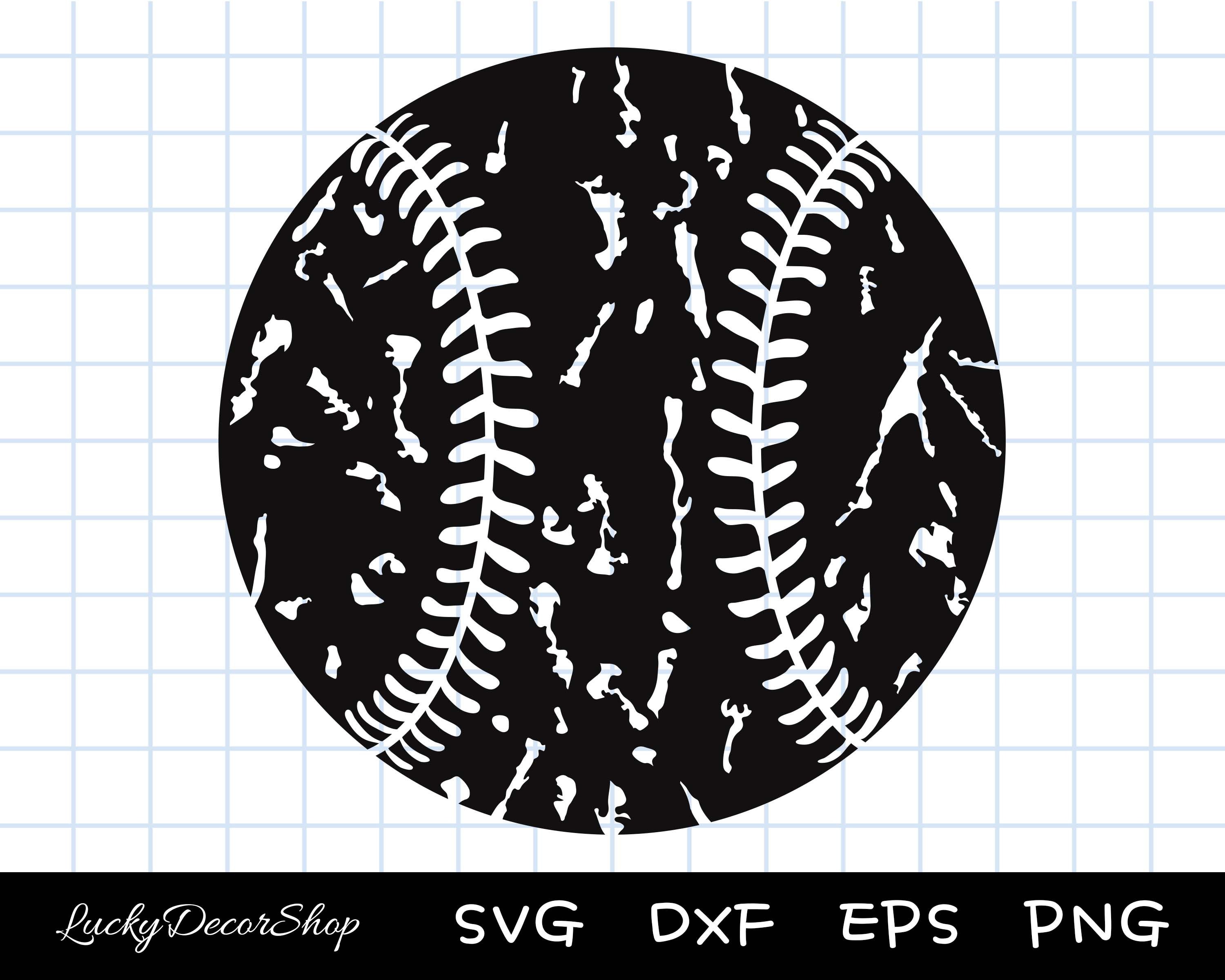 Distressed Baseball SVG: Grunge Ball Cut File (digital Download) - Etsy