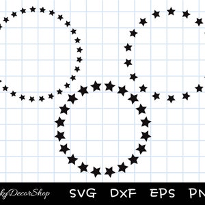 Ster cirkelframe SVG, cirkel sterframe SVG, gesneden bestanden, silhouet, Cricut, Svg, png, dxf, eps