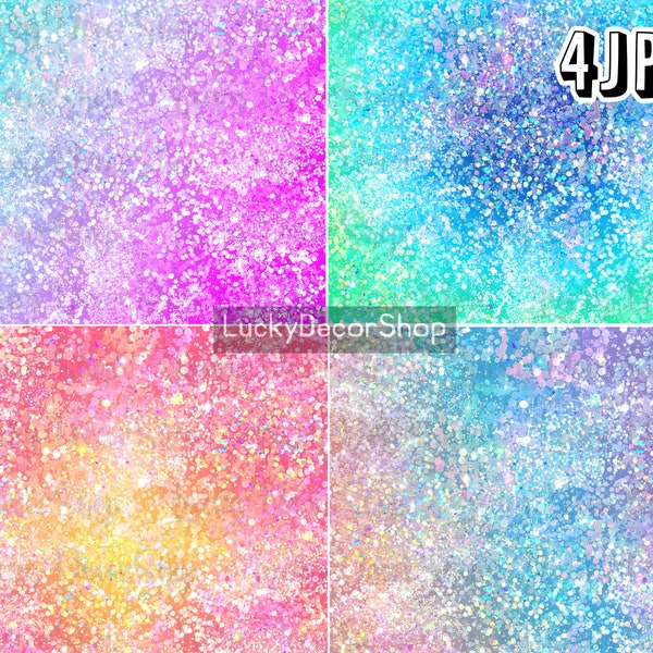 Glitter Digital Papers, glitter background, Holographic Glitter background, Instant Download