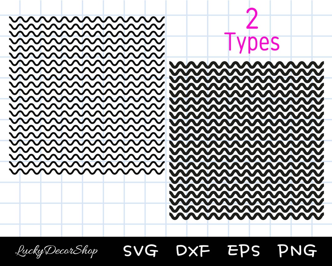 Wave SVG, Wave Line Clipart, Wave Pattern Svg, Cut File, Instant