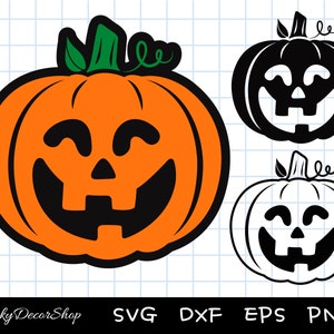 Halloween Pumpkin SVG, Halloween svg, Pumpkin Face, Cut File, Instant Download, Silhouette, Cricut, Svg,Png,Dxf, Eps