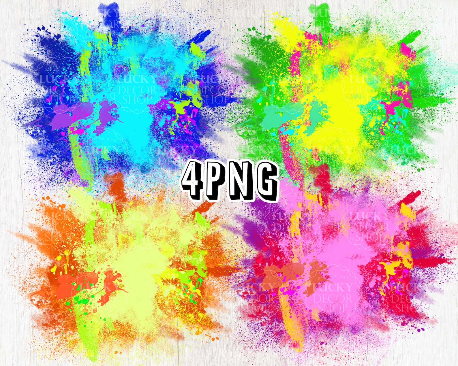 Splatter Background Colorful Paint Splatter PNG Sublimation - Etsy