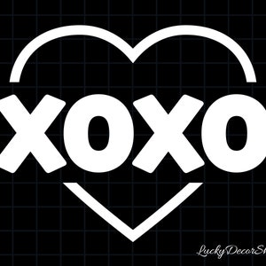 XOXO Svg, XOXO Heart Svg, XOXO Valentine's Day Svg, Hugs and Kisses Svg ...