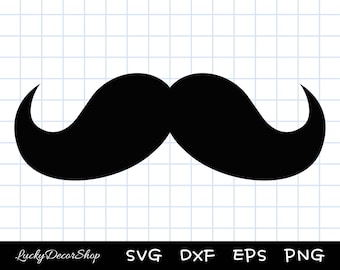 Mustache svg, Mustache Cut File, Silhouette, Cricut, Svg,Png,Dxf, Eps, Instant Digital Download